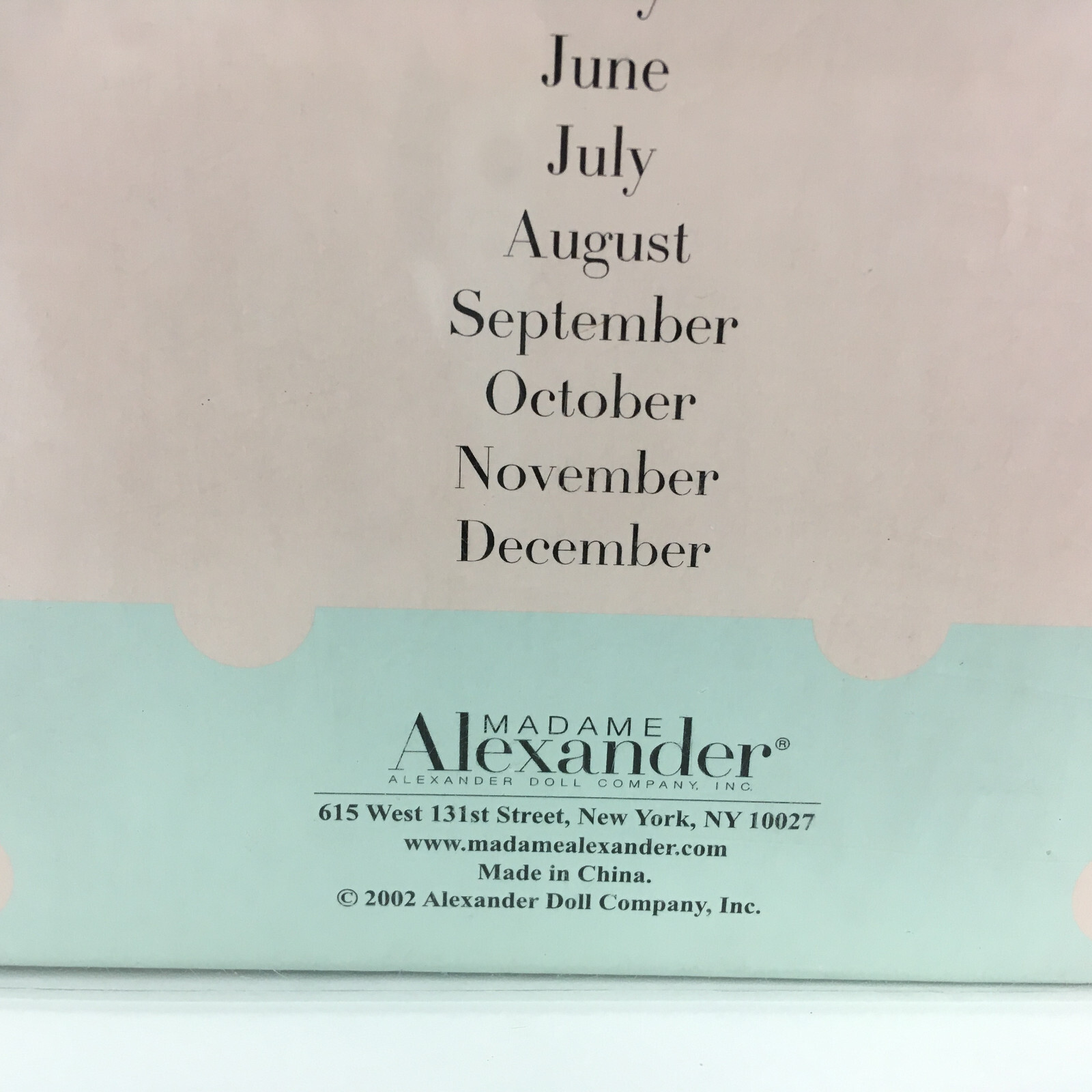 Madame Alexander June Doll Calendar Girls 5" Blonde Doll Red Polka Dot Outfit
