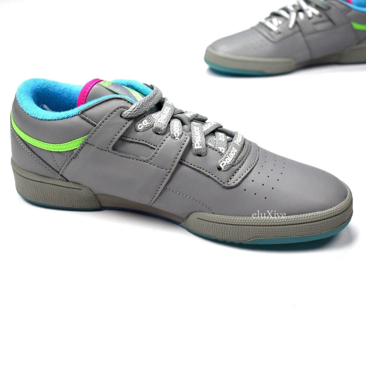 NWT Palace x Reebok Club Workout Gray Leather Sneakers SS18 Men's