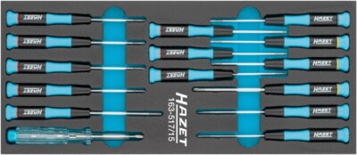Hazet Electronic Screwdriver Set Cutter Cross Ph All'Interno Torx 15-Piece