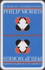 Playing Cards Single Card Old PHILIP MORRIS Cigarettes Advertising BRIDGE Champs