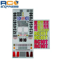 Associated RC10T Decal Sheet ASC7860