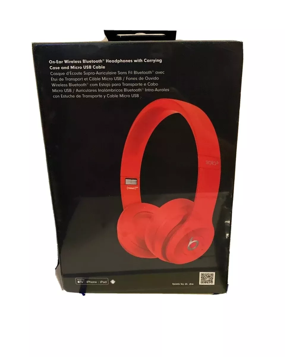 Beats Solo3 Bt Wireless On Ear Headphones Red Headphone