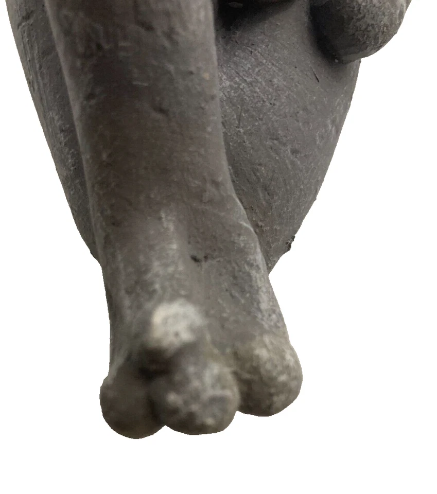 Estatua de rana meditando adorno Buda zen yoga cemento hogar jardín Foto 3 de 4