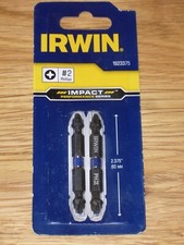 Image of 2 X Irwin Impact Double Ended PHILLIPS Screwdriver Bits PH2 60mm 1923375