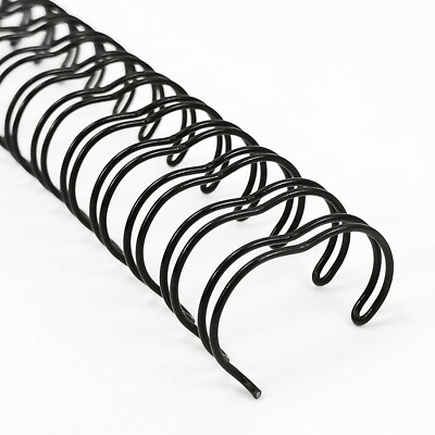 1/4'' 3:1 Twin Loop Wire O Binding Spines -100/pack