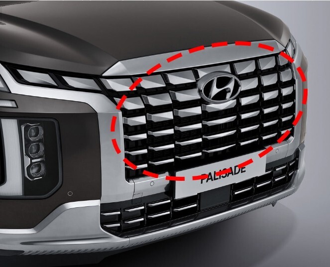 Rose OEM 86350-S8SA0PNF GRILLE ASSY-RADIATOR for Hyundai Palisade