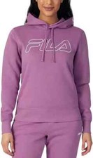 NWT Fila Women's Fleece Pullover Logo Hoodie