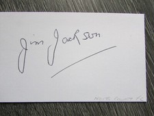 Jim Jimmy Jackson Notts County 1940's Football Player Original Hand Signed Card