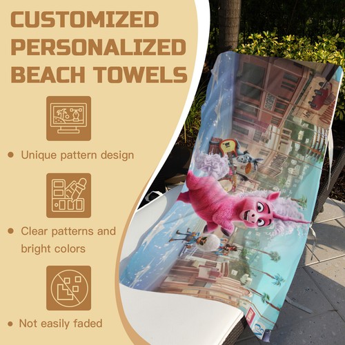 Thelma Beach Towel Quick Drying Microfiber 30"x60" Birthday Gift - Picture 2 of 8