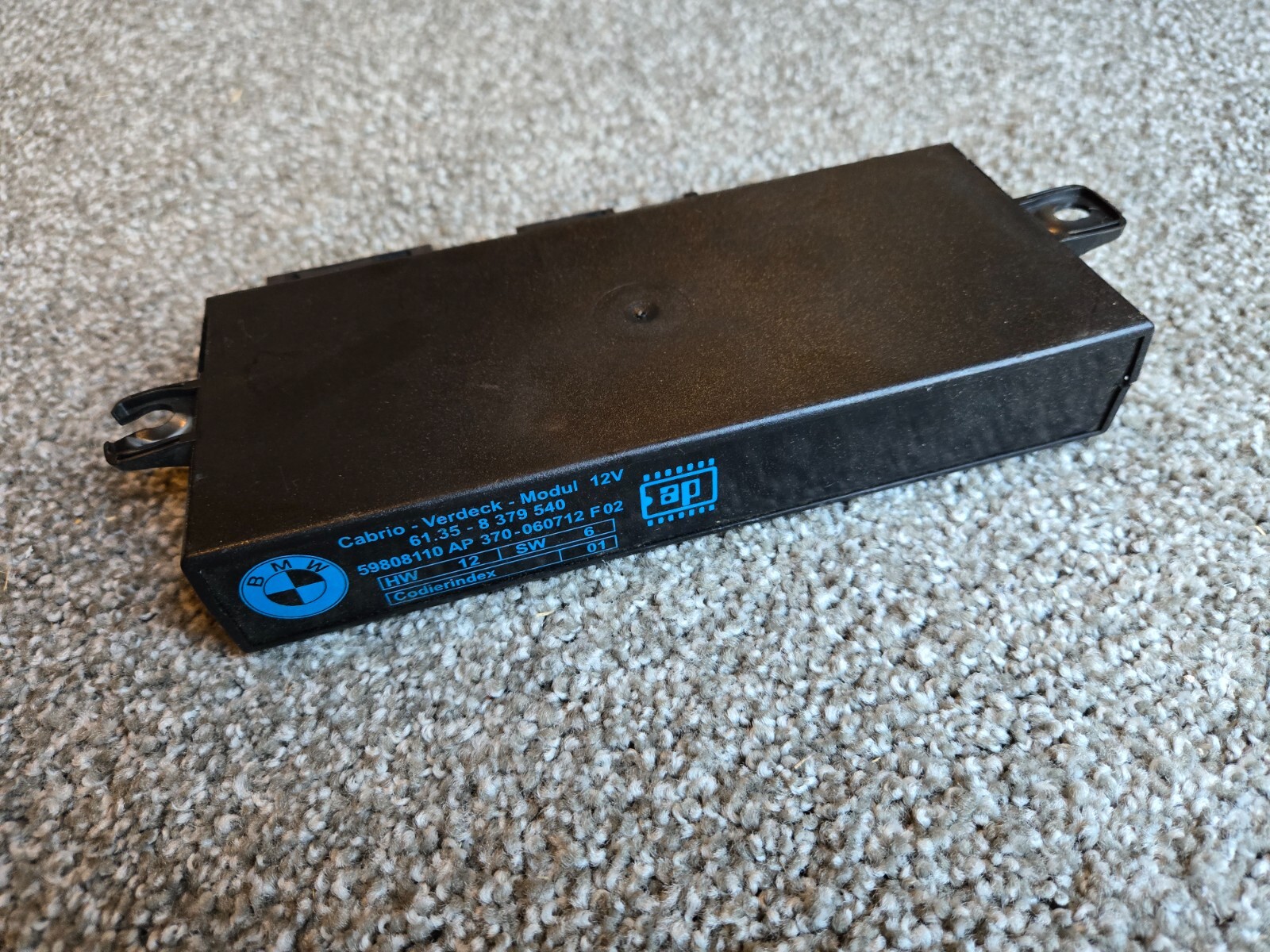 Genuine 1994-2000 BMW E36 Convertible Folding Top Control Module  