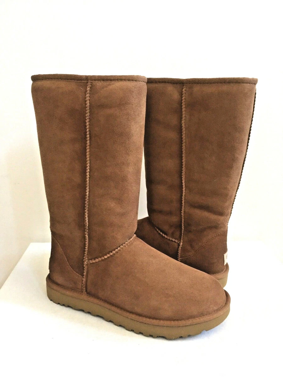 UGG CLASSIC TALL II CHESTNUT WATER RESISTANT Boot US 8 EU 39 UK 6.5 New