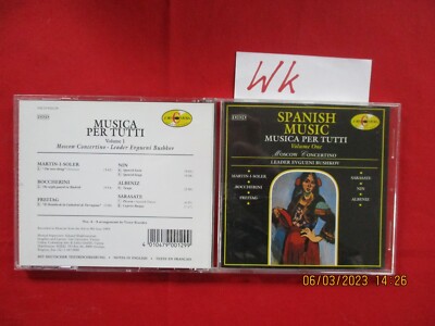 Spanish Music - Musica Per Tutti -Volume one - Moscow Concertino -  CD