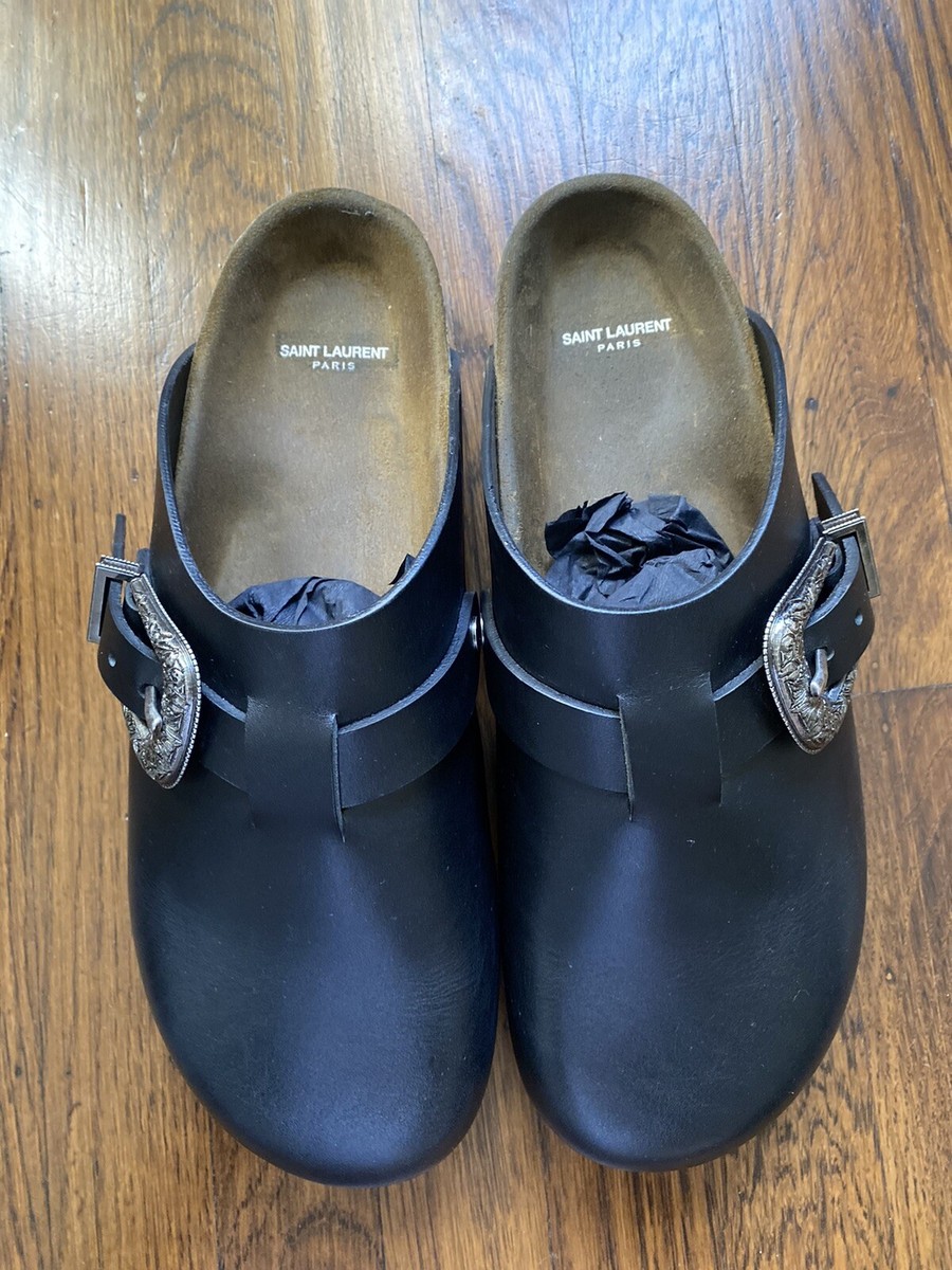 Saint Laurent Jimmy Clogs Mens US 11 EU 44 Black 687617 Saint Laurent Jimmy Clogs Mens US 11 EU 44 Black 687617