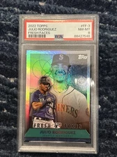 2022 Topps Series 2 Fresh Faces FF-3 Julio Rodriguez RC PSA 8 Mariners Vending