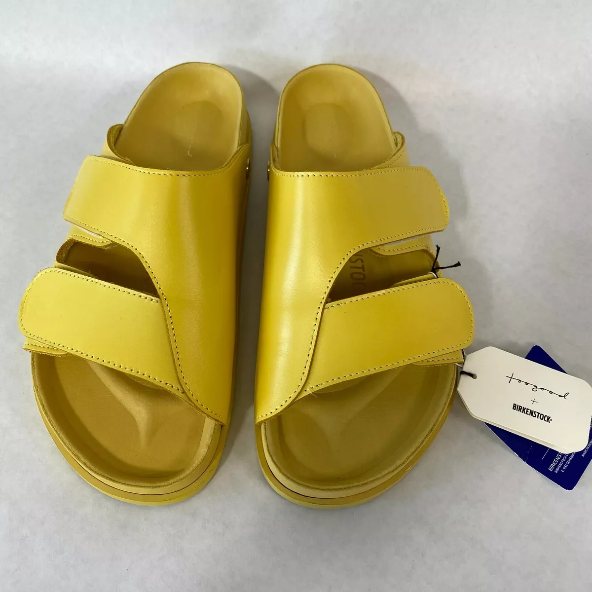 New w/o Box TooGood Birkenstock The Forager Leather Lemon Drop