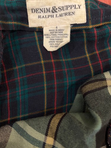 Denim & Supply Ralph Lauren Women's New Plaid Cotton Halstead Maxi Dress XS - Picture 9 of 9