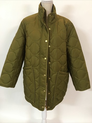 J Crew Cocoon Quilted Puffer Coat with 