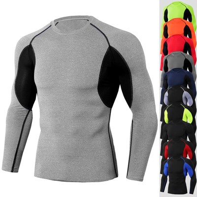 Download New Men's Compression T-Shirt Mock Neck Skin Base layer ...