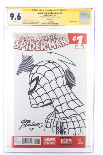 Amazing Spider-Man #1 - Marvel 2014 CGC 9.6 SIGNED Sketch Joe Sinnott