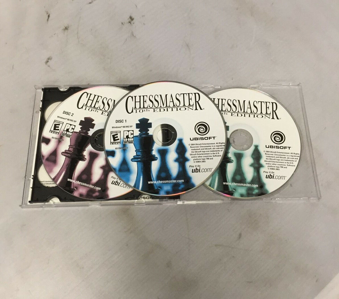 Ubisoft Chessmaster 10th Edition (Rated E) Windows 98 / ME / XP - 3 CD Disc  Set