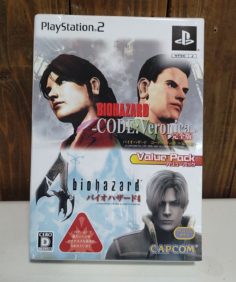 PS2 Resident Evil Code Veronica Complete Biohazard 4 Value Pack