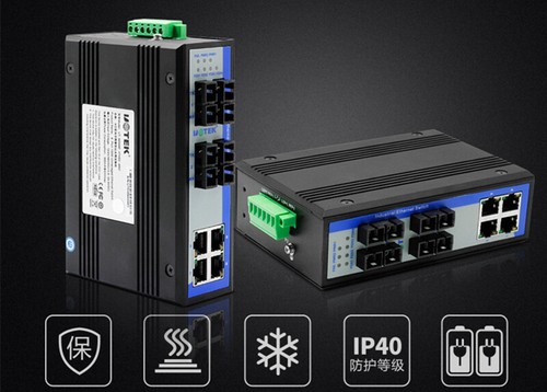 Industrial 4 Ports 10/100M RJ45 2 Layer Unmanaged Ethernet Switch 4 Fiber SC - Picture 5 of 10