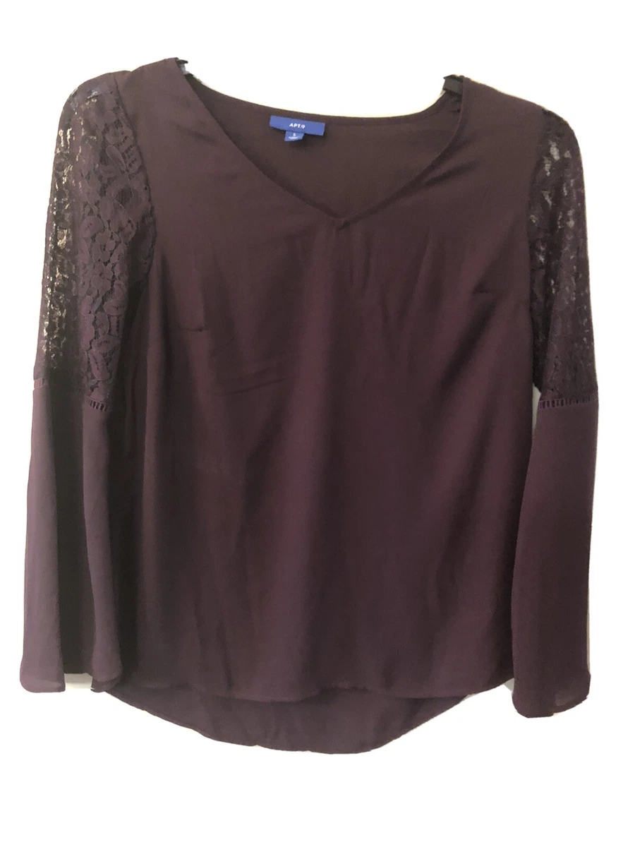 apt 9 bell sleeve top