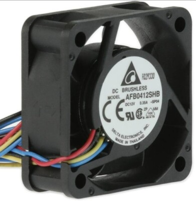 2PCS Delta 40x40x15mm 4-Pin PWM 11000RPM 14.8CFM AFB0412SHB DC 12V Case Fan