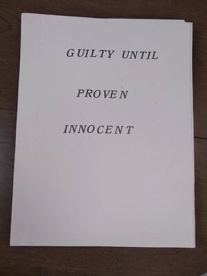 guilty until proven innocent, star trek zine fanzine TOS (unbound)
