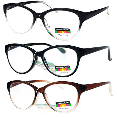 SA106 Cat Eye Multi 3 Focus Progressive Reading Glasses
