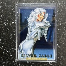 2024 Marvel Masterpieces ’92 Platinum PLEXI #81 Silver Sable Skybox!!