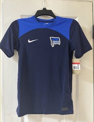 Hertha BSC Jersey Youth Large Boys Blue Bundesliga Soccer Nike Dri-FIT NWT