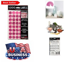 Effortless Pricing with 7035 Pink Garage Sale Labels - 1000 Labels Included