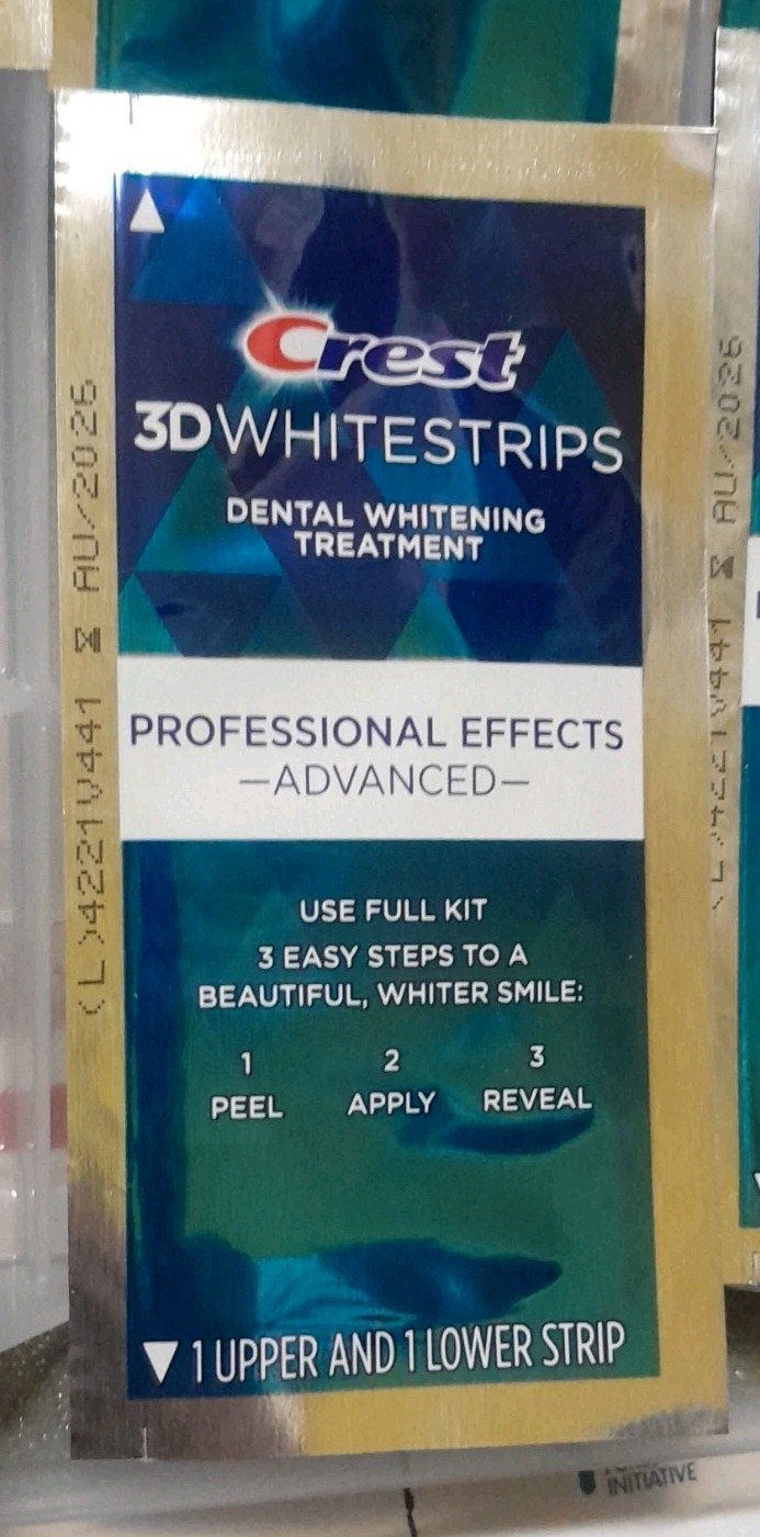 NEW CREST ADVANCED PROFESSIONAL EFFECTS Whitestrips 5 Pouches / 10 Strips 3D
