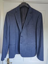 TAYLOR & WRIGHT Blue 2 Piece Suit. Slim Fit Jacket SIZE xxl Pants Size 38 amd 36