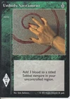 Unholy Sacrament VTES CCG 5th Ed Sabbat