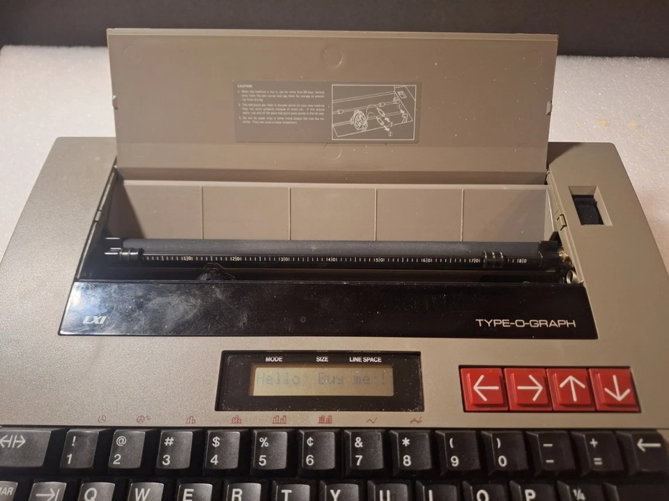 Vintage Sears 35370 LXI Type-O-Graph Typewriter Powers On Same As Brother BP-30 - Image 3 of 4