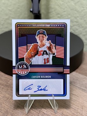 2023 Carson Bolemon Stars And Stripes Auto Foil USA Rookie /100