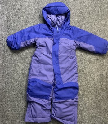 L.L. Bean 12-18m Snow Suit with Grow Cuffs Purple Thinsulate