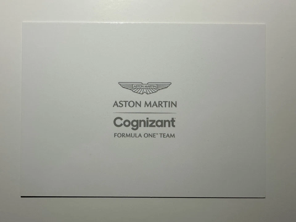 Sebastian vettel signed autograph card Aston Martin Racing-Formula 1 Driver card - Image 2 of 2