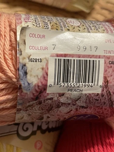 5 Skeins Cotton Yarn- Mixed Lot- Nice Colors! image 9