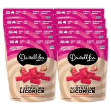 Darrell Lea Strawberry Soft Australian Made Licorice 7oz Bag - NON-GMO, Palm Oil