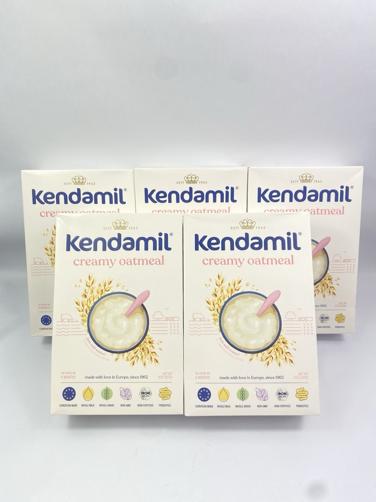 Kendamil Creamy Oatmeal Infant Nutrition 8oz 5 Sealed Boxes Exp 12/26 New