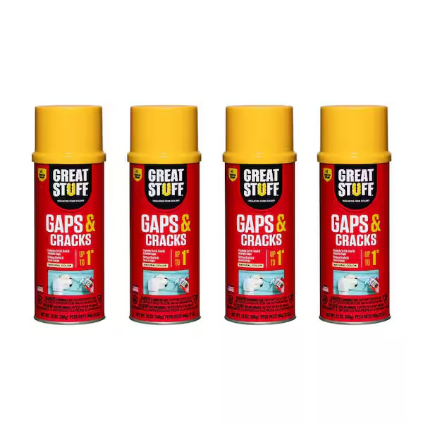 Gaps and Cracks Insulating Spray Foam Sealant 12 oz. Weather-Tight Seal (4-Pack)