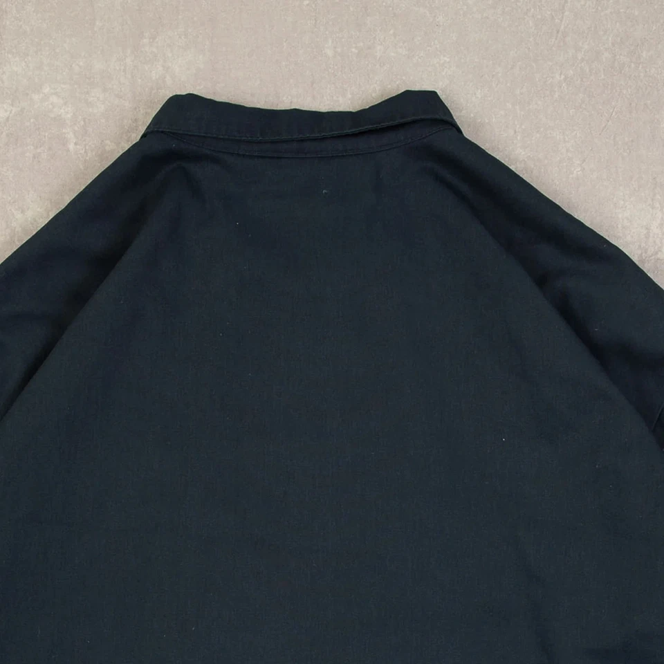 Red Kap Vintage 90s Full Zip Workwear Jacket 2XL Men's Navy Blue Harrington - Image 4 of 4