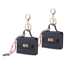 2 Pcs Mini Backpack Keychain Pouch, Blue