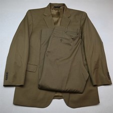 Jos A Bank 48L 38x32 Khaki Tan 100 Wool Gordon Mens Jacket Pants Suit