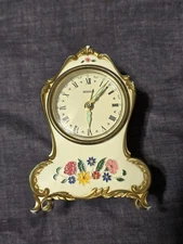 Vintage Overocean Musical Clock West Germany Plays The Entertainer Reuge? Works!