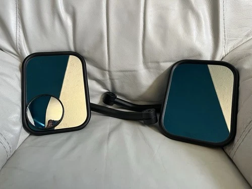 Rugged Ridge 11025.18 Quick Release Mirrors ~ Black Rectangular Wrangler 97-2018