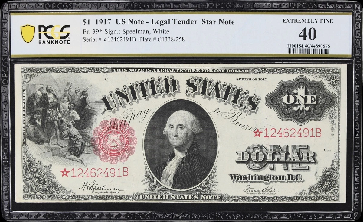 曾流通$1， 1917 年美国大码说明| eBay